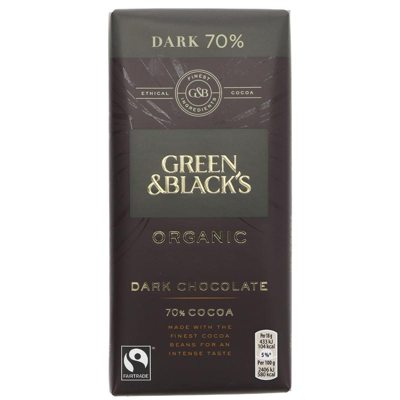 Chocolate Dark 70% (Green and Black's) - Macleod Organics